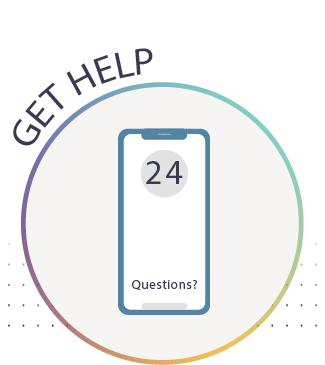 get help questions with a phone